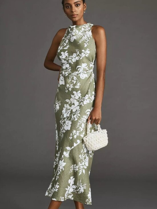 Dresses & Skirts - Reformation Casette floral maxi linen dress size 2